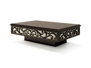 6032 - Low wooden coffee table with storage space _ Carpanese Home